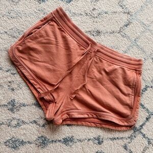 Aerie Shorts - 100% cotton - faded rust colour - Size M